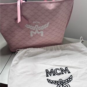 MCM Pink Tote Bag with Elegant Design